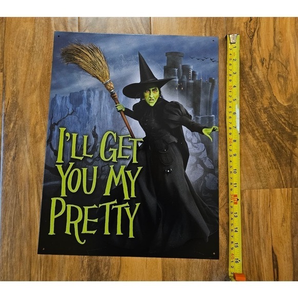 Wicked Metal Sign Vintage Garage Wall. Witchy words. Whimsical sign. @longtote - Picture 3 of 4